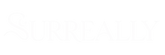 White serif text reading 'SURREALLY' on a solid black background.